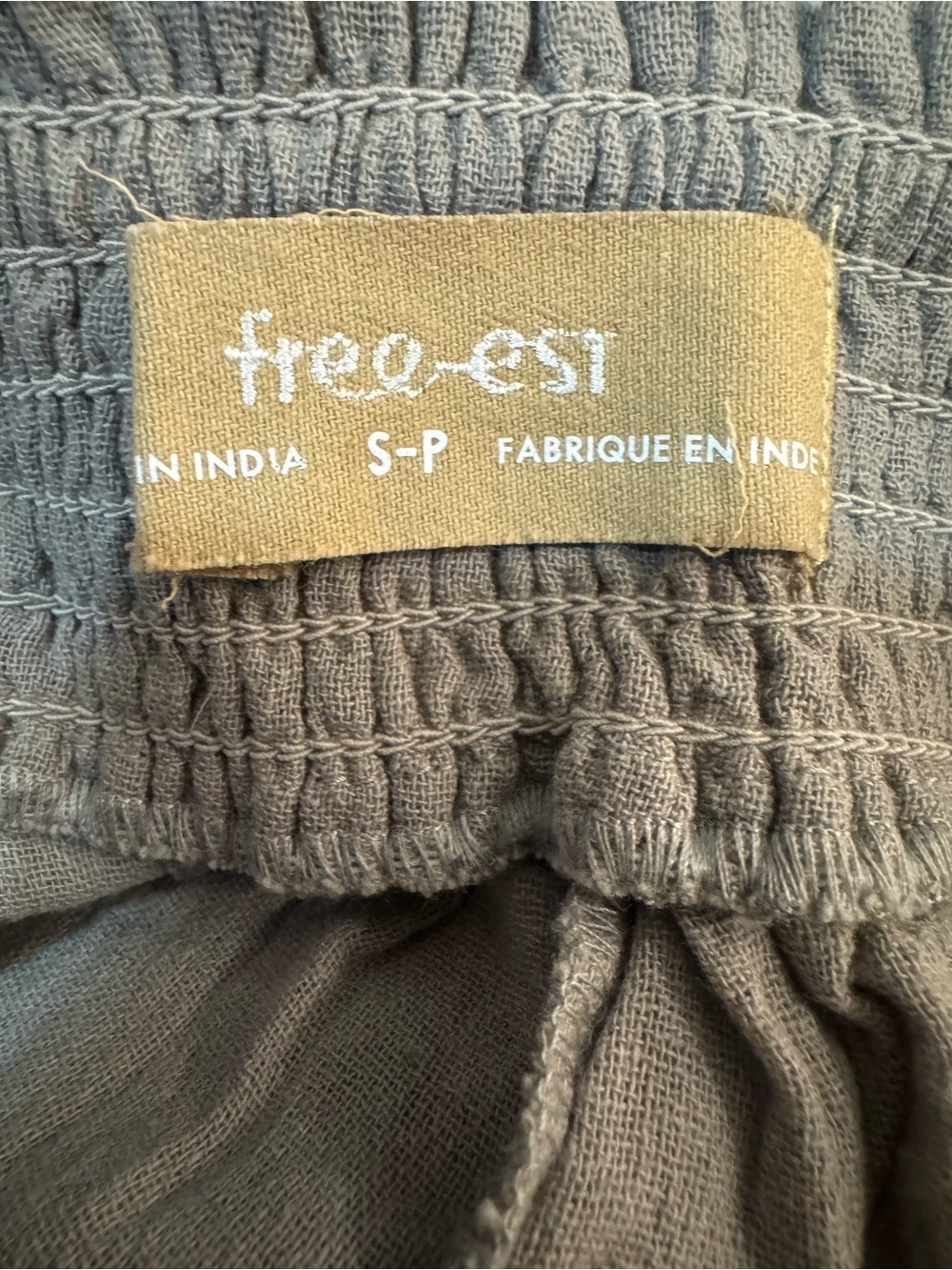 FREE PEOPLE Taye Smocked Cotton Capris - Picture 7 of 14